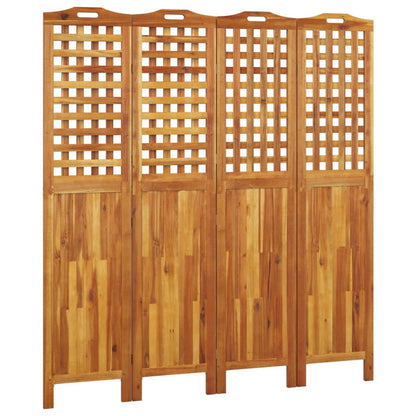 4-tlg. Paravent 162x2x180 cm Massivholz Akazie - Pazzar.ch