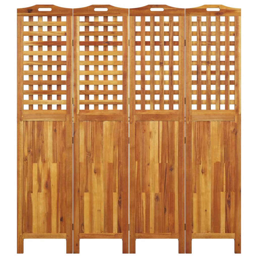 4-tlg. Paravent 162x2x180 cm Massivholz Akazie - Pazzar.ch