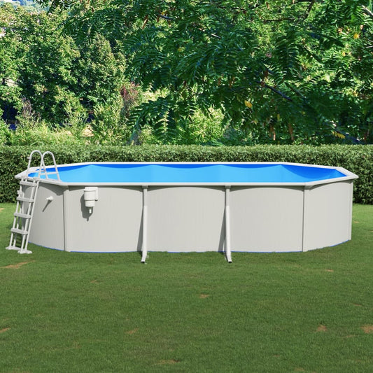 Pool mit Sicherheitsleiter 610x360x120 cm - Pazzar.ch