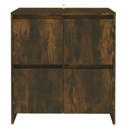 Sideboards 2 Stk. Räuchereiche 70x41x75 cm Holzwerkstoff - Pazzar.ch