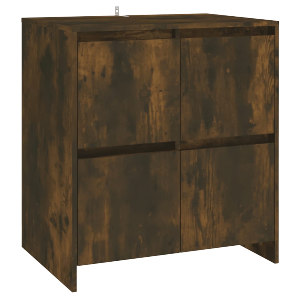 Sideboards 2 Stk. Räuchereiche 70x41x75 cm Holzwerkstoff - Pazzar.ch