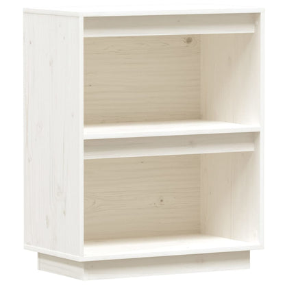 Beistellschrank Weiß 60x34x75 cm Massivholz Kiefer - Pazzar.ch