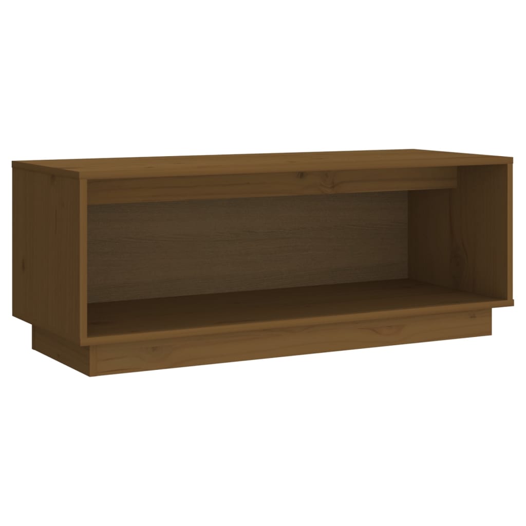 TV-Schrank Honigbraun 90x35x35 cm Massivholz Kiefer - Pazzar.ch