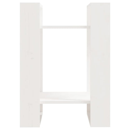 Bücherregal/Raumteiler Weiß 41x35x57 cm Massivholz Kiefer - Pazzar.ch