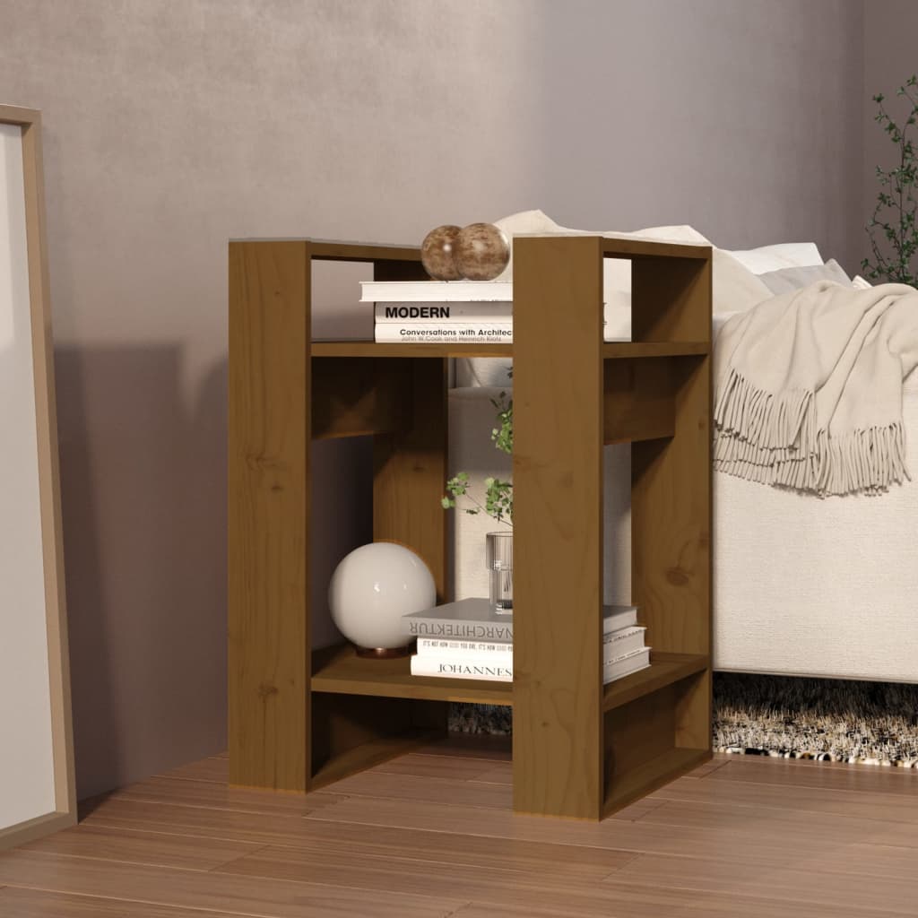 Bücherregal/Raumteiler Honigbraun 41x35x57cm Massivholz Kiefer - Pazzar.ch