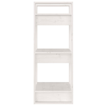 Bücherregal/Raumteiler Weiß 41x35x91 cm Massivholz Kiefer - Pazzar.ch