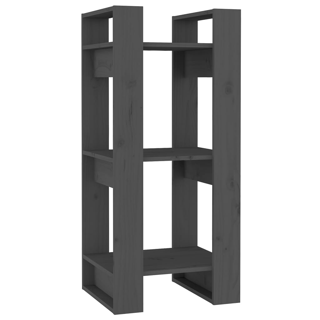 Bücherregal/Raumteiler Grau 41x35x91 cm Massivholz Kiefer - Pazzar.ch