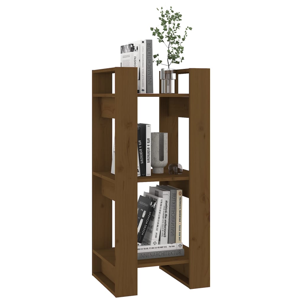 Bücherregal/Raumteiler Honigbraun 41x35x91 cm Massivholz - Pazzar.ch
