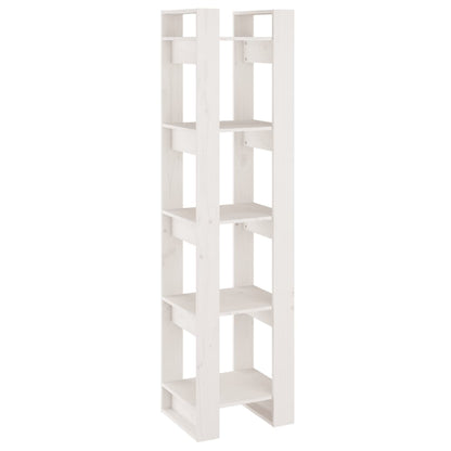 Bücherregal/Raumteiler Weiß 41x35x160 cm Massivholz Kiefer - Pazzar.ch