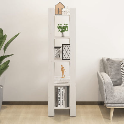 Bücherregal/Raumteiler Weiß 41x35x160 cm Massivholz Kiefer - Pazzar.ch