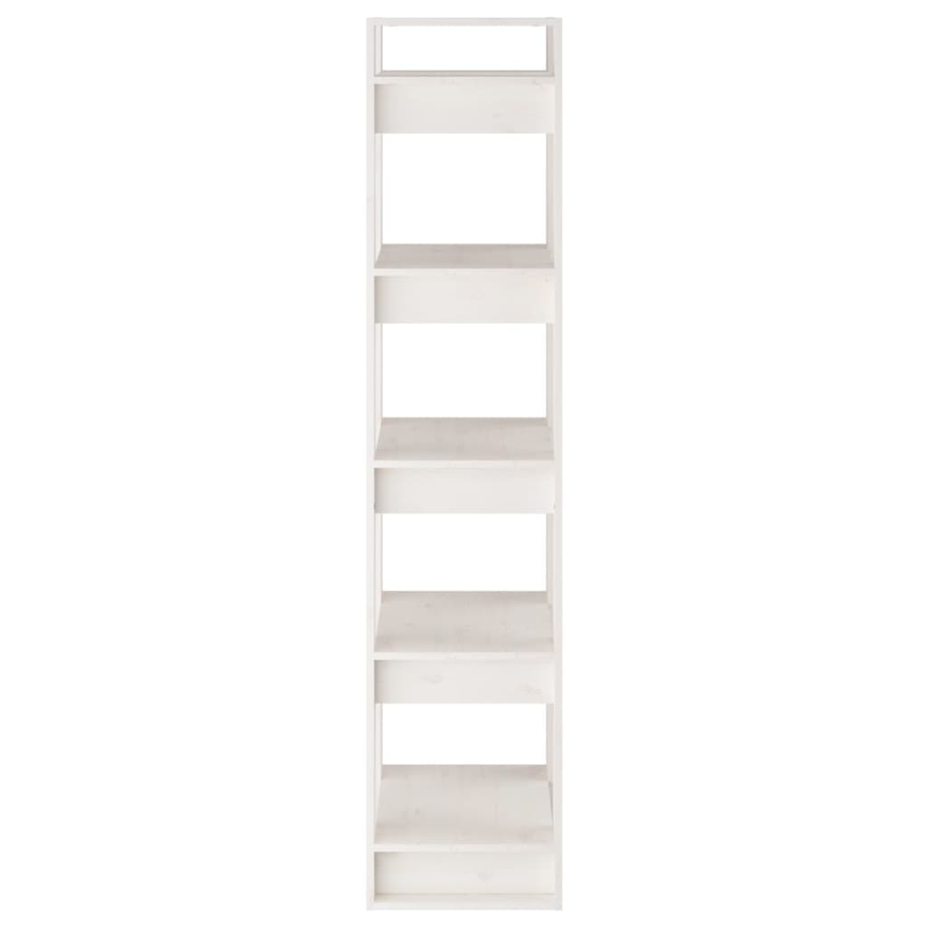 Bücherregal/Raumteiler Weiß 41x35x160 cm Massivholz Kiefer - Pazzar.ch