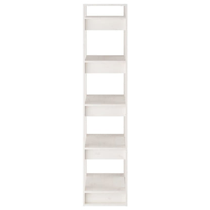 Bücherregal/Raumteiler Weiß 41x35x160 cm Massivholz Kiefer - Pazzar.ch