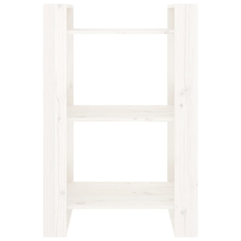 Bücherregal/Raumteiler Weiß 60x35x91 cm Massivholz Kiefer - Pazzar.ch
