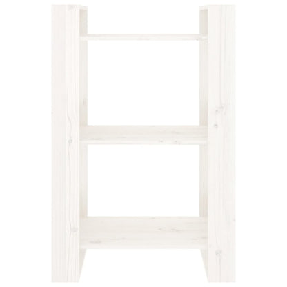 Bücherregal/Raumteiler Weiß 60x35x91 cm Massivholz Kiefer - Pazzar.ch
