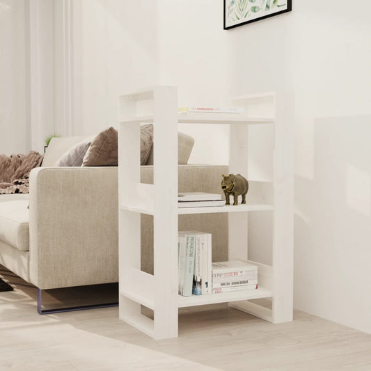 Bücherregal/Raumteiler Weiß 60x35x91 cm Massivholz Kiefer - Pazzar.ch