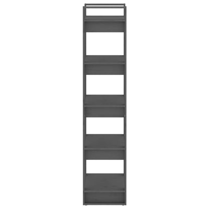 Bücherregal/Raumteiler Grau 60x35x160 cm Massivholz - Pazzar.ch