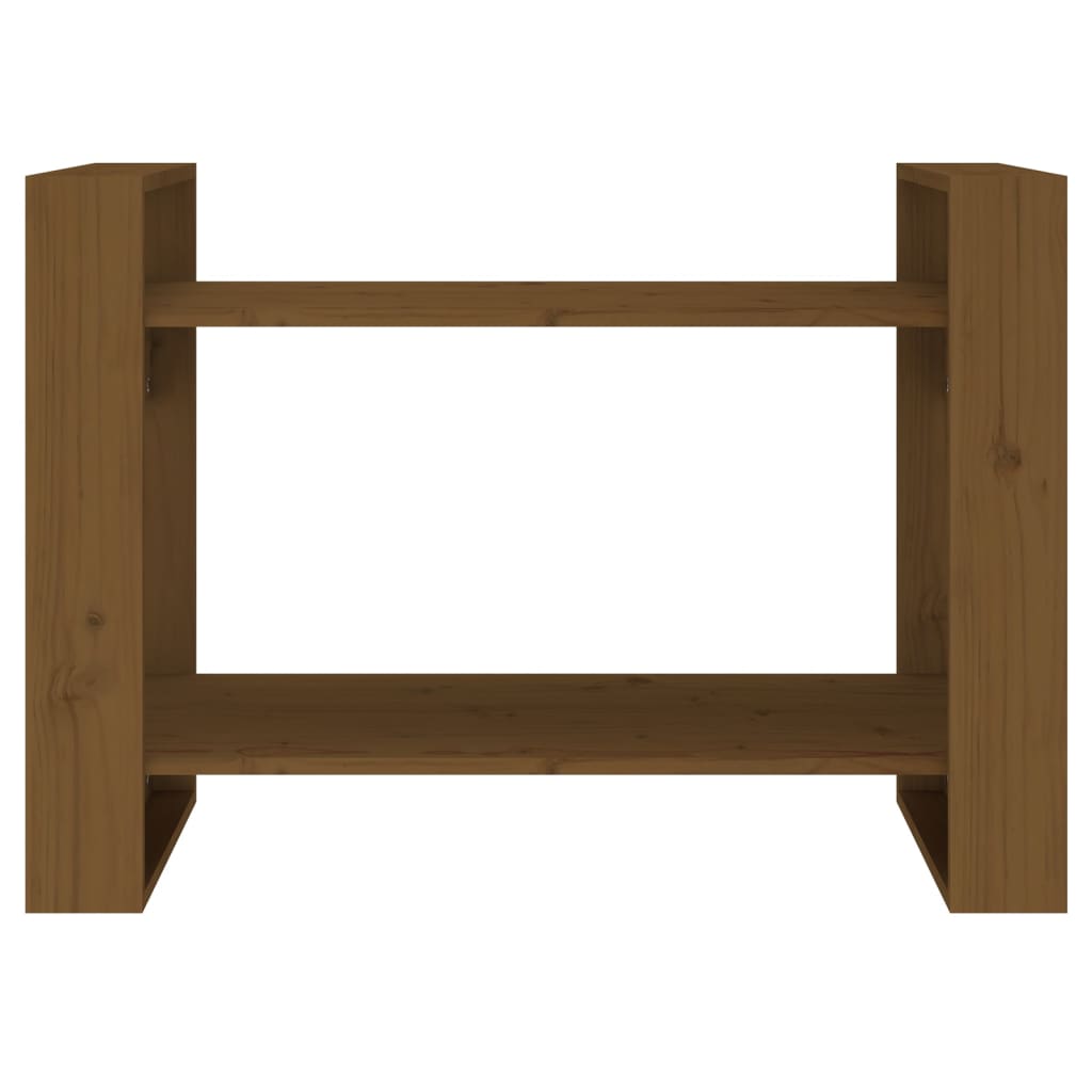 Bücherregal/Raumteiler Honigbraun 80x35x56,5 cm Massivholz - Pazzar.ch