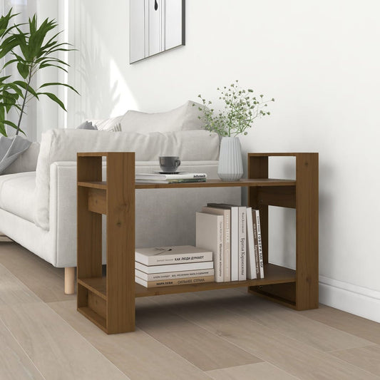 Bücherregal/Raumteiler Honigbraun 80x35x56,5 cm Massivholz - Pazzar.ch