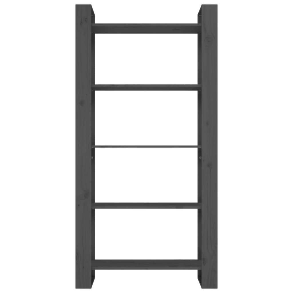 Bücherregal/Raumteiler Grau 80x35x160 cm Massivholz - Pazzar.ch