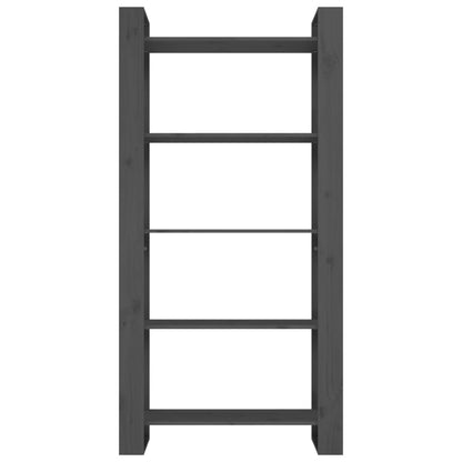 Bücherregal/Raumteiler Grau 80x35x160 cm Massivholz - Pazzar.ch
