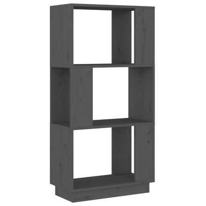 Bücherregal/Raumteiler Grau 51x25x101 cm Massivholz Kiefer - Pazzar.ch