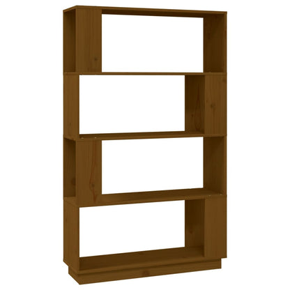 Bücherregal/Raumteiler Honigbraun 80x25x132 cm Massivholz - Pazzar.ch