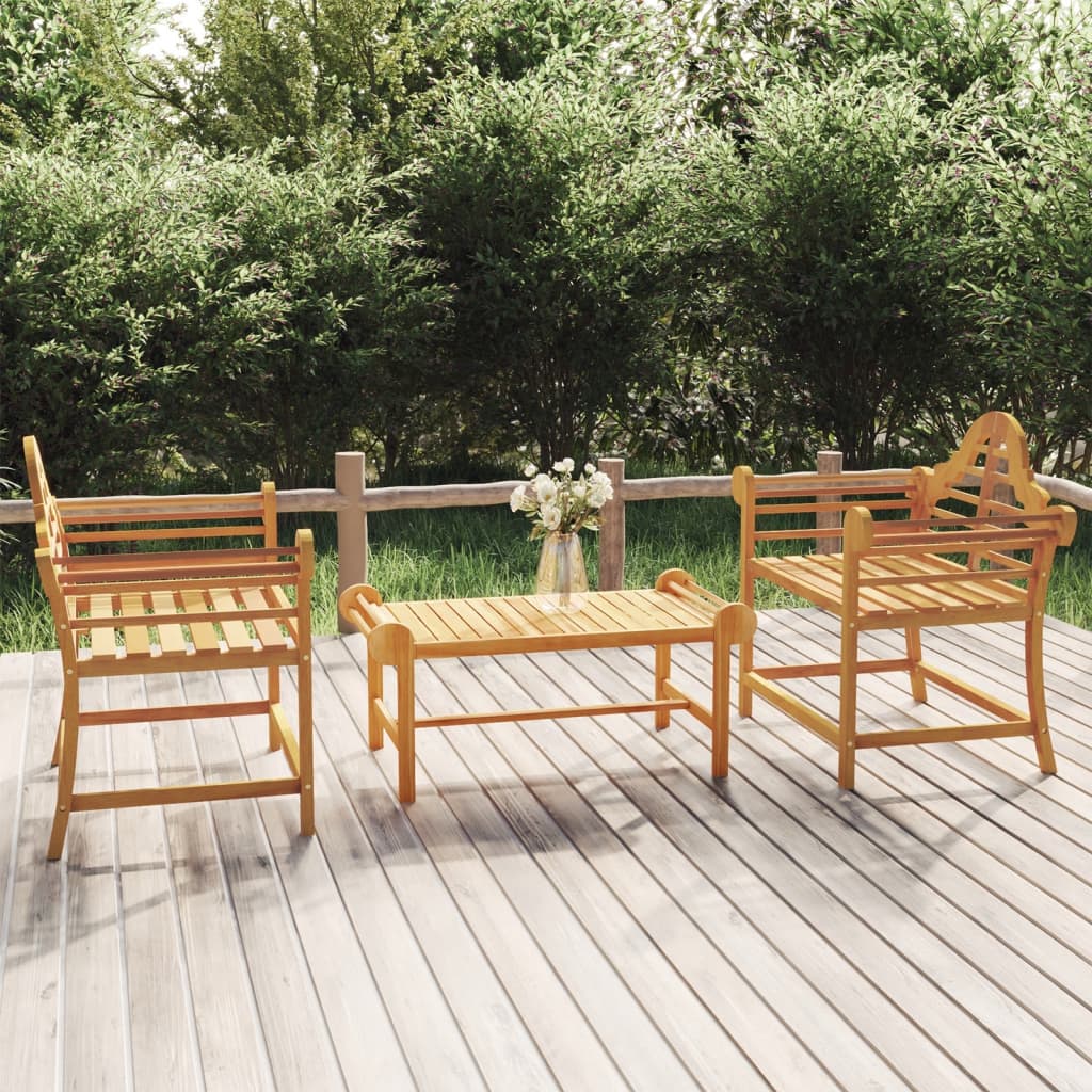 Gartenstühle 2 Stk. 91x62x94 cm Massivholz Teak - Pazzar.ch