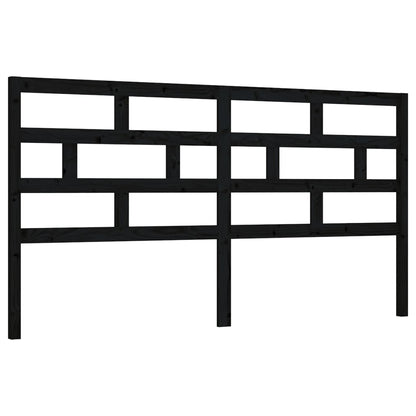 Kopfteil Schwarz 186x4x100 cm Massivholz Kiefer - Pazzar.ch