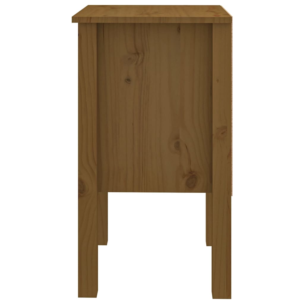 Nachttische 2 Stk. Honigbraun 40x35x61,5 cm Massivholz Kiefer - Pazzar.ch