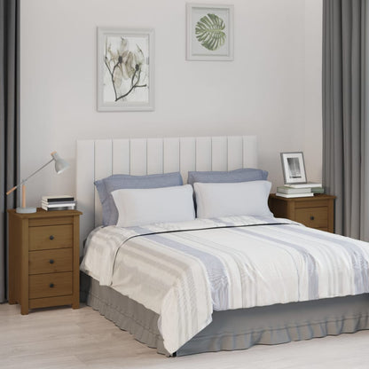 Nachttische 2 Stk. Honigbraun 40x35x61,5 cm Massivholz Kiefer - Pazzar.ch