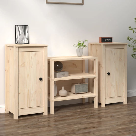 Sideboards 2 Stk. 40x35x80 cm Massivholz Kiefer - Pazzar.ch