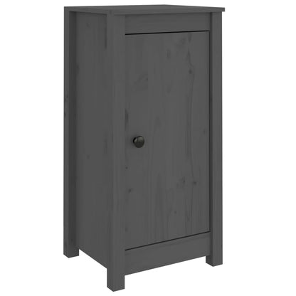 Sideboards 2 Stk. Grau 40x35x80 cm Massivholz Kiefer - Pazzar.ch