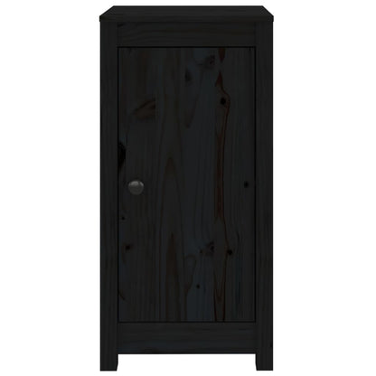 Sideboards 2 Stk. Schwarz 40x35x80 cm Massivholz Kiefer - Pazzar.ch