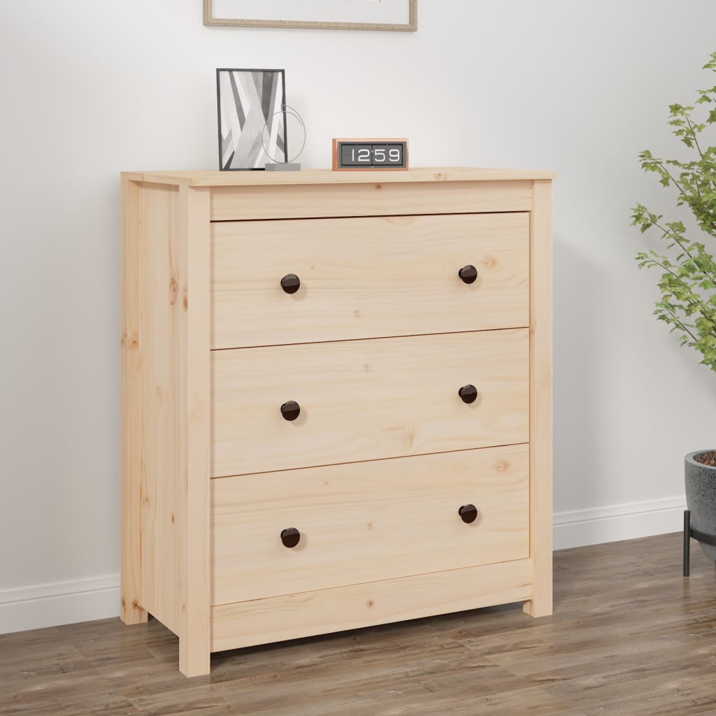 Sideboard 70x35x80 cm Massivholz Kiefer - Pazzar.ch