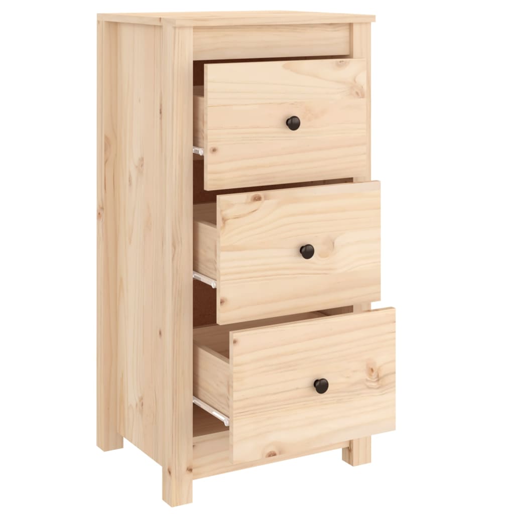 Sideboards 2 Stk. 40x35x80 cm Massivholz Kiefer - Pazzar.ch