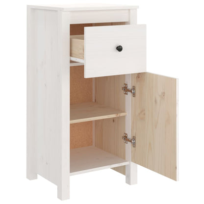 Sideboards 2 Stk. Weiß 40x35x80 cm Massivholz Kiefer - Pazzar.ch
