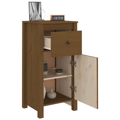 Sideboard Honigbraun 40x35x80 cm Massivholz Kiefer - Pazzar.ch