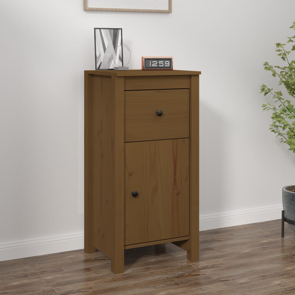 Sideboard Honigbraun 40x35x80 cm Massivholz Kiefer - Pazzar.ch