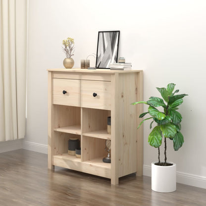 Sideboard 70x35x80 cm Massivholz Kiefer - Pazzar.ch