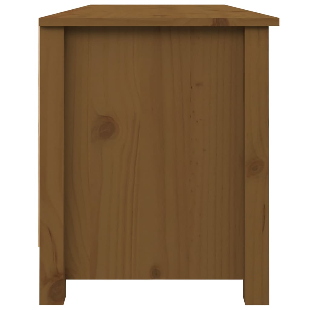 Schuhbank Honigbraun 110x38x45,5 cm Massivholz Kiefer - Pazzar.ch