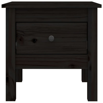 Beistelltische 2 Stk. Schwarz 40x40x39 cm Massivholz Kiefer - Pazzar.ch