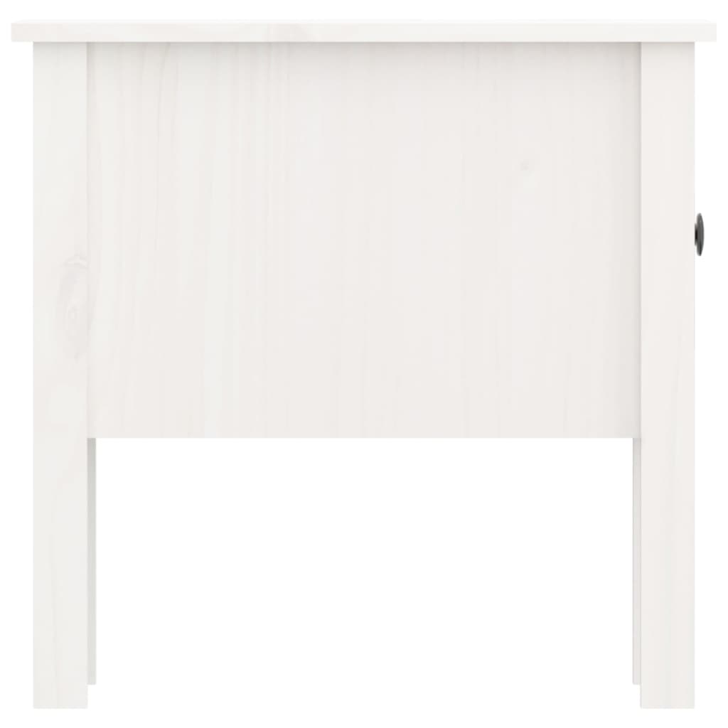 Beistelltisch Weiß 50x50x49 cm Massivholz Kiefer - Pazzar.ch