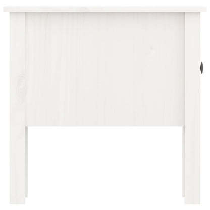 Beistelltisch Weiß 50x50x49 cm Massivholz Kiefer - Pazzar.ch