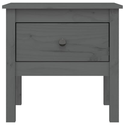 Beistelltisch Grau 50x50x49 cm Massivholz Kiefer - Pazzar.ch