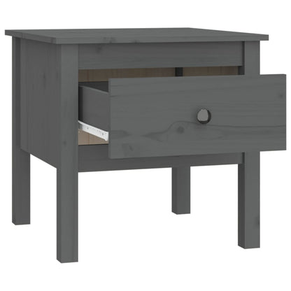 Beistelltisch Grau 50x50x49 cm Massivholz Kiefer - Pazzar.ch