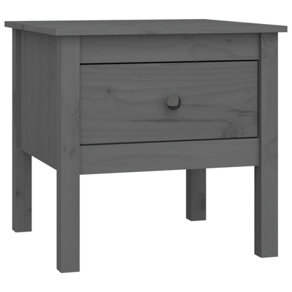 Beistelltische 2 Stk. Grau 50x50x49 cm Massivholz Kiefer - Pazzar.ch