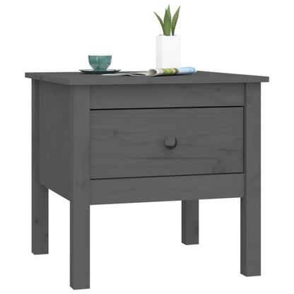 Beistelltische 2 Stk. Grau 50x50x49 cm Massivholz Kiefer - Pazzar.ch