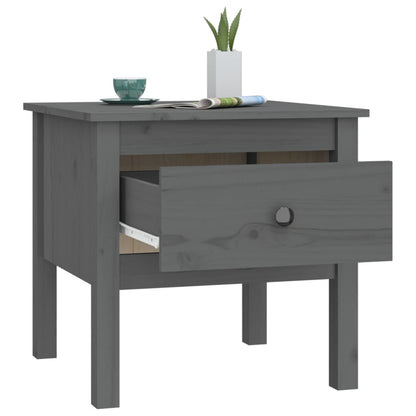 Beistelltische 2 Stk. Grau 50x50x49 cm Massivholz Kiefer - Pazzar.ch