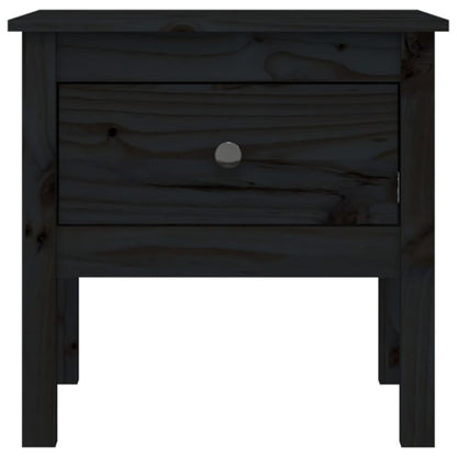 Beistelltische 2 Stk. Schwarz 50x50x49 cm Massivholz Kiefer - Pazzar.ch