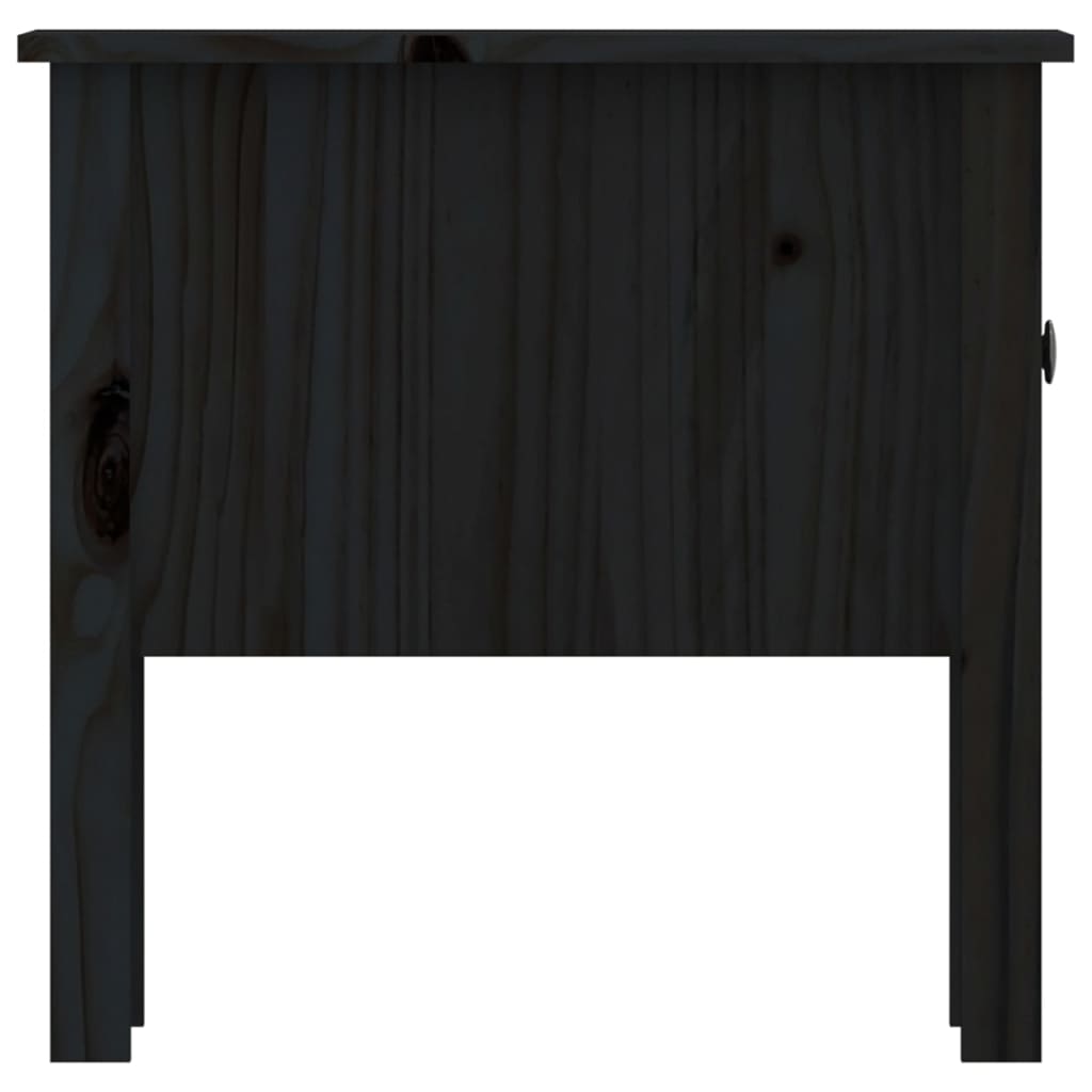 Beistelltische 2 Stk. Schwarz 50x50x49 cm Massivholz Kiefer - Pazzar.ch